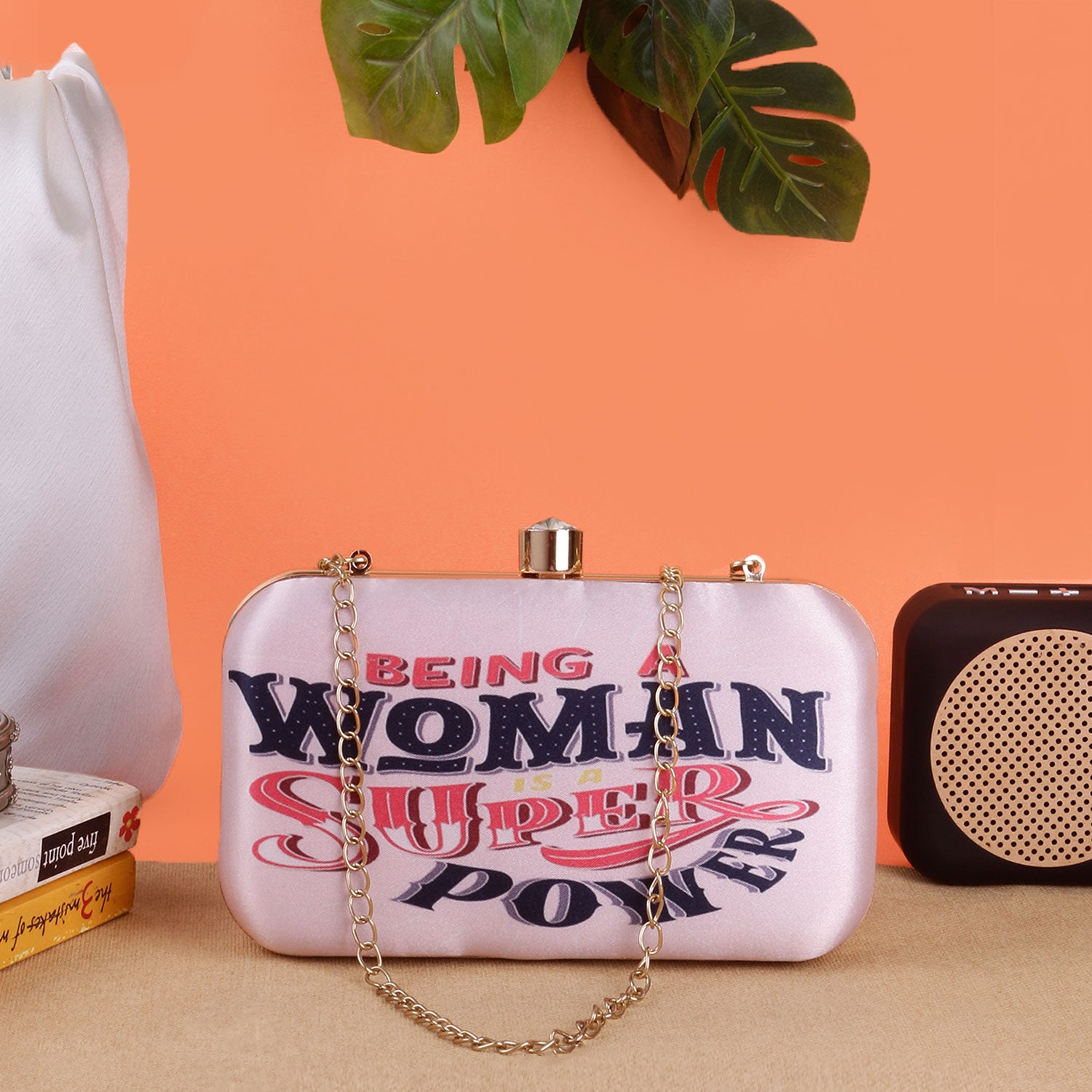 SWISNI WOMAN PRINTED CLUTCH BAG