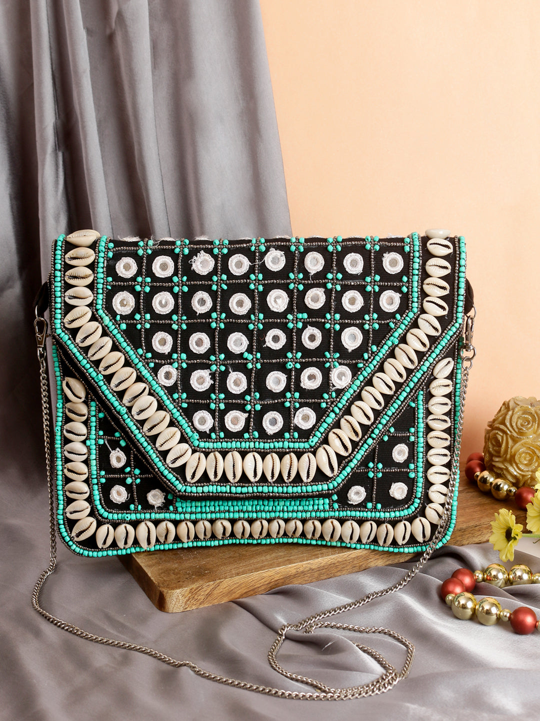 Designer Green Boho Bag For Women