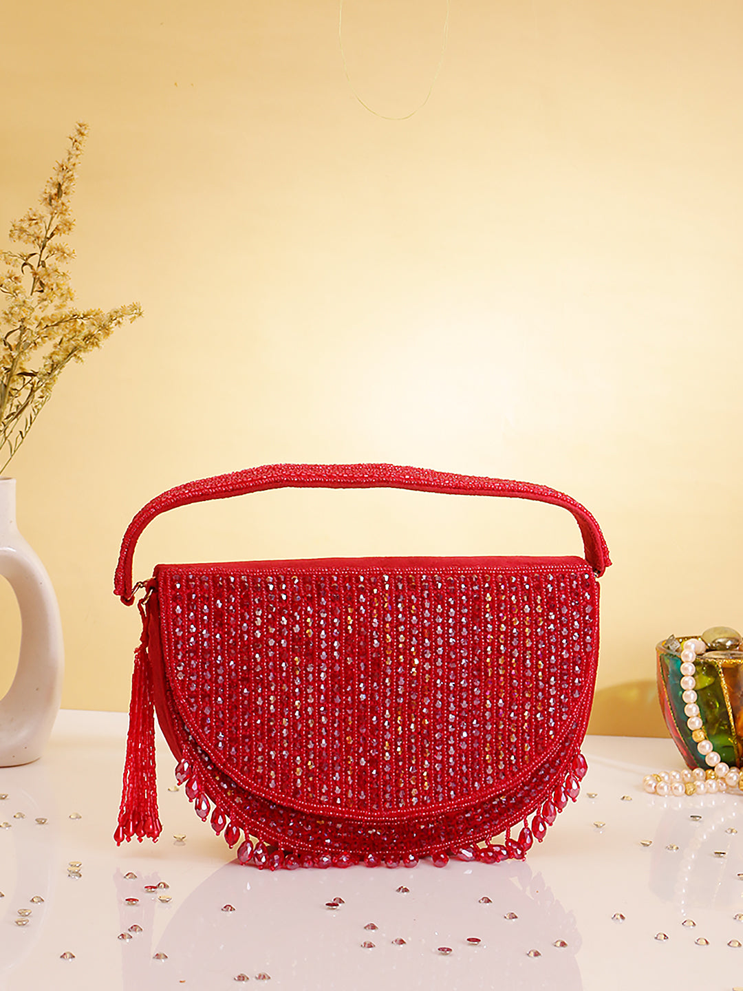 Swisni arohi red crystal new bag