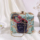 Lord And Flowery Digital Print Square Box Clutch  for Women & Girls