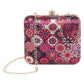 Printed clutch bag square shape