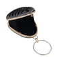 Exclusive Embroidered egg shape Designer black  clutch