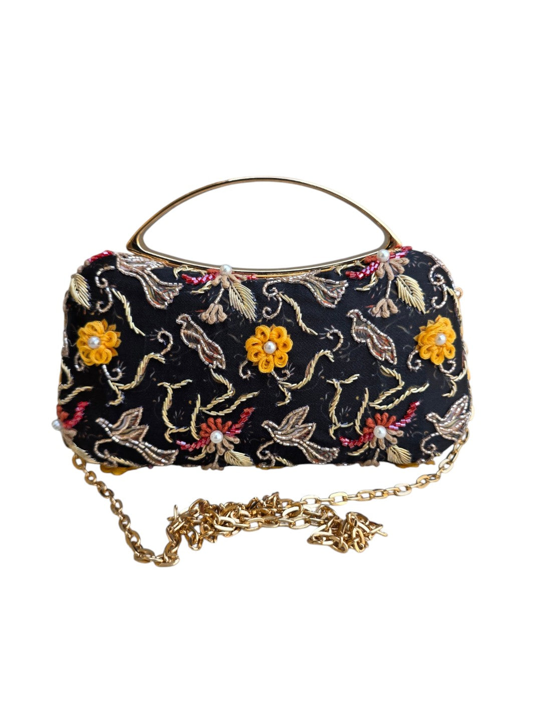 Swisni Premium Printed & Embroidered Luxury Clutch Bag | SWIS-4468
