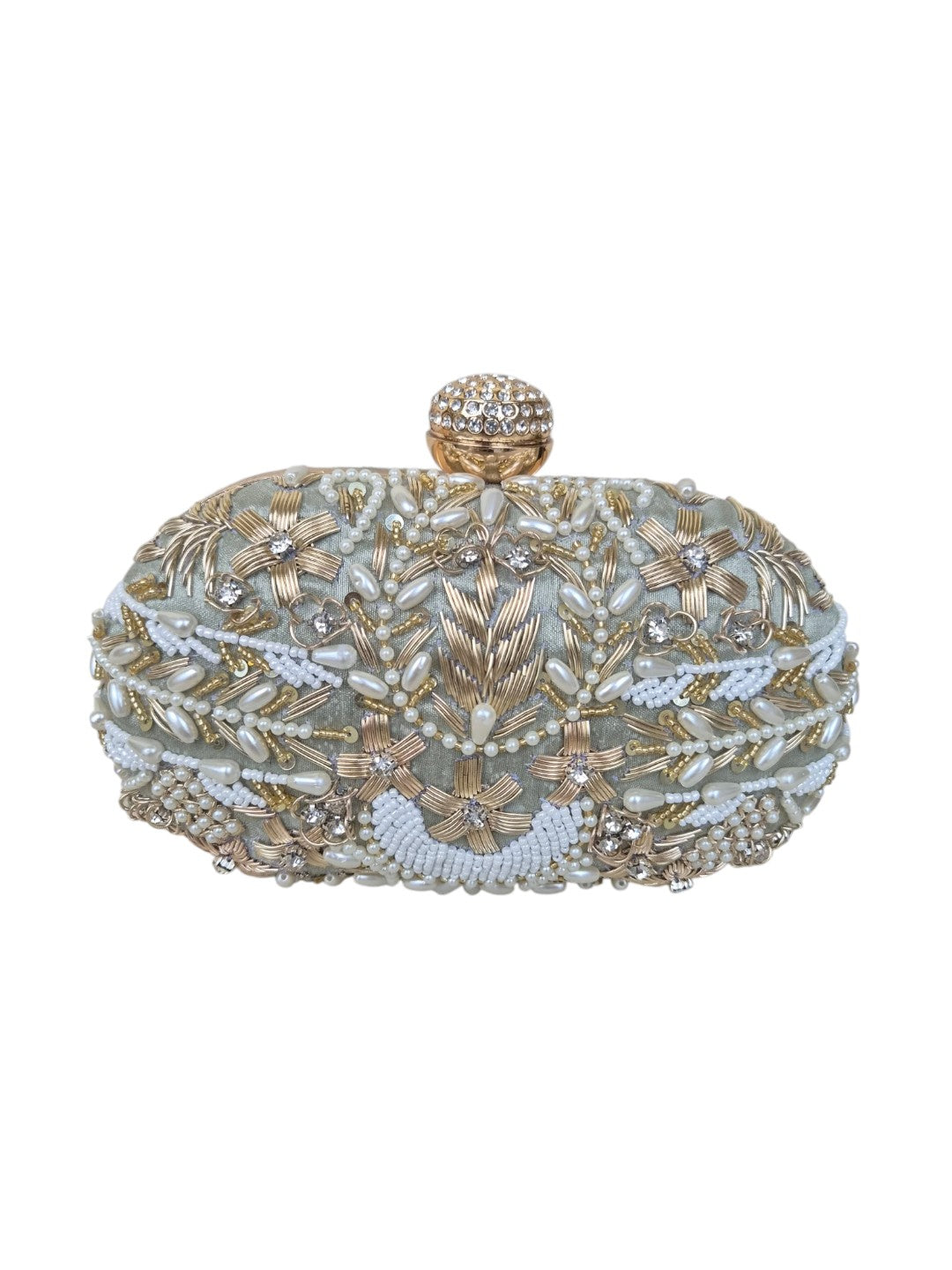 Swisni Luxury Hand-Embroidered Designer Clutch Bag | SWIS-4515