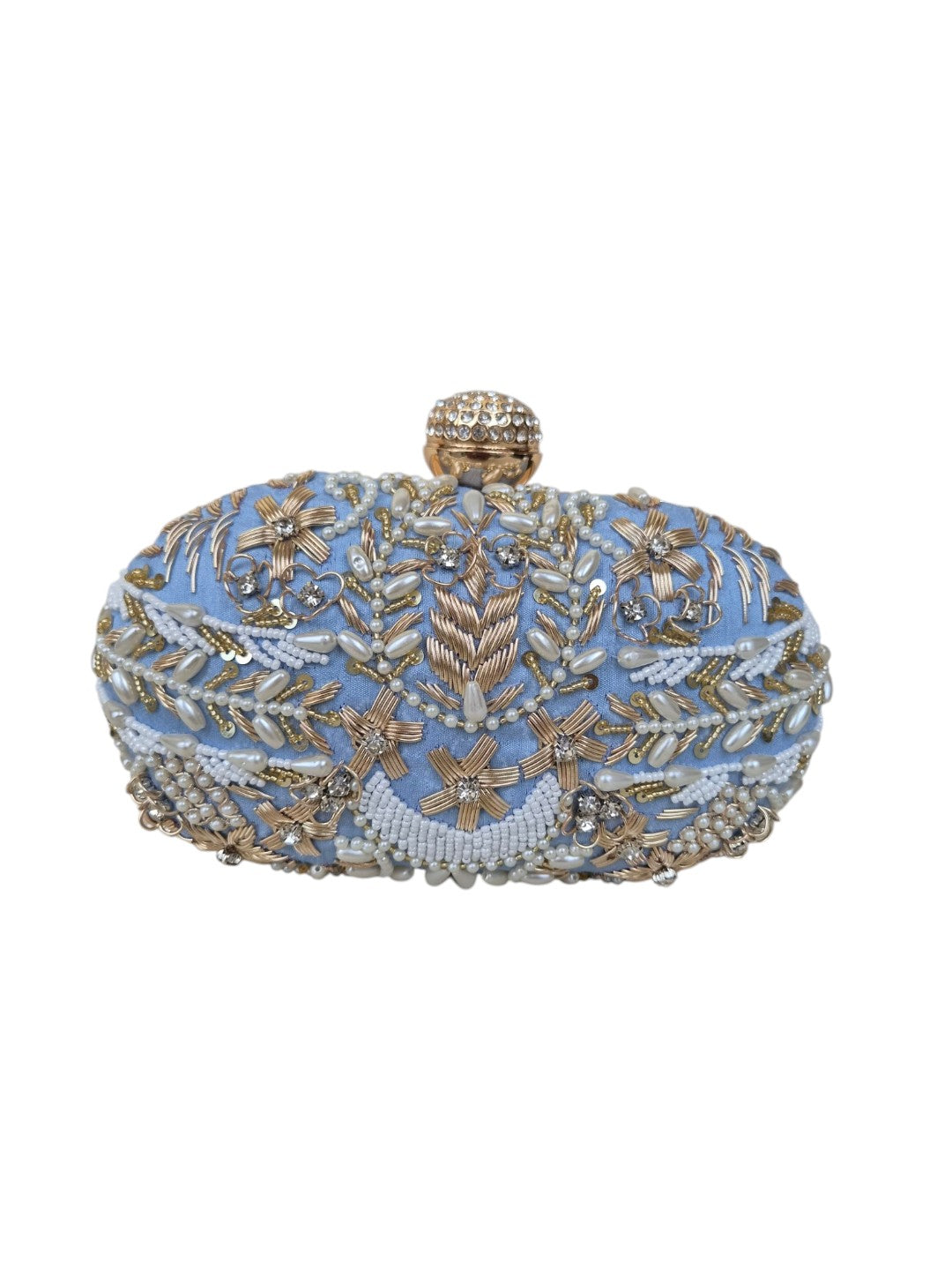 Swisni Luxury Hand-Embroidered Designer Clutch Bag | SWIS-4516
