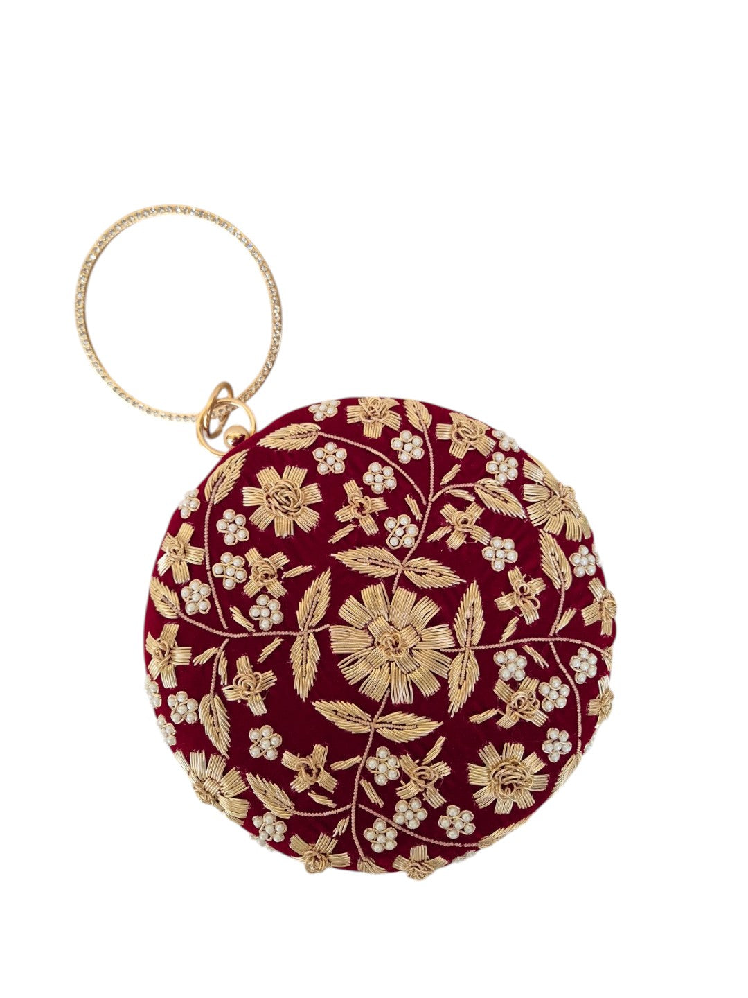 Swisni Luxury Hand-Embroidered Designer Clutch Bag | SWIS-4519