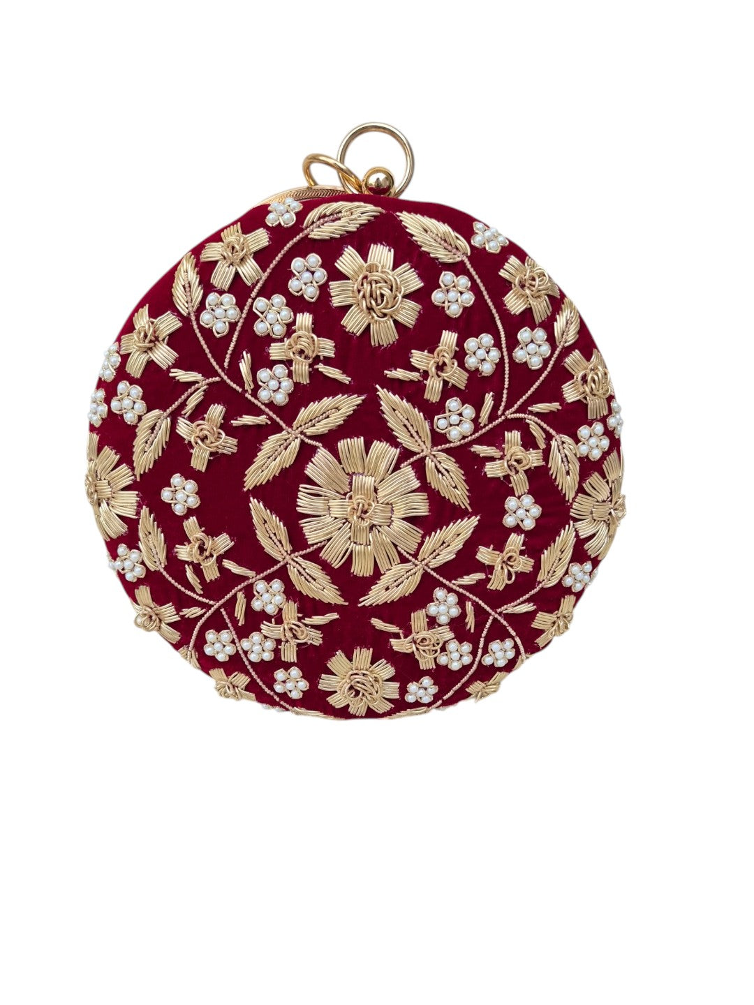 Swisni Luxury Hand-Embroidered Designer Clutch Bag | SWIS-4519