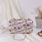 Swan Design Printed Embroidery Clutch  Bag  For Women & Girls