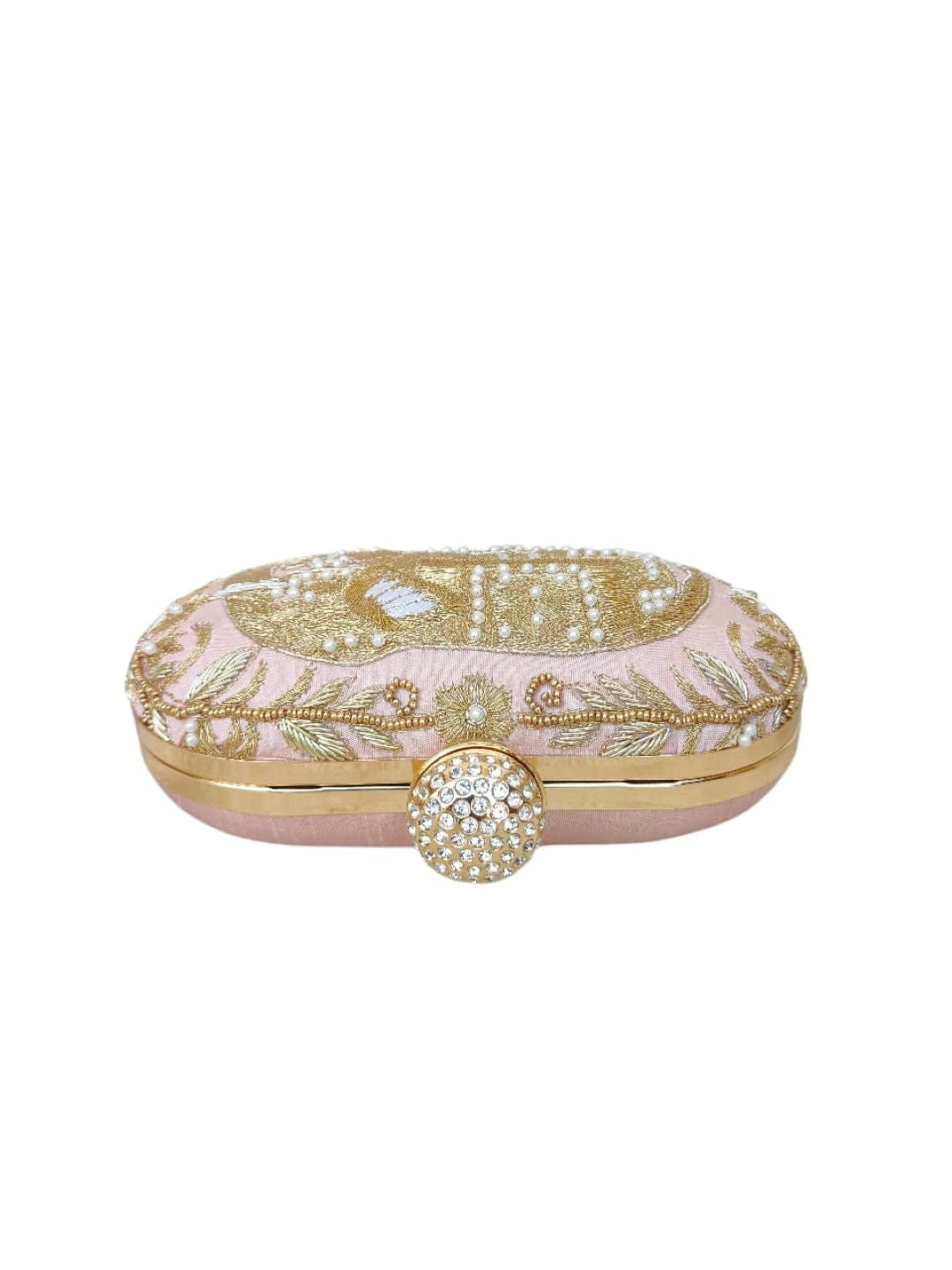 Swisni Luxury Hand-Embroidered Designer Clutch Bag | SWIS-4431