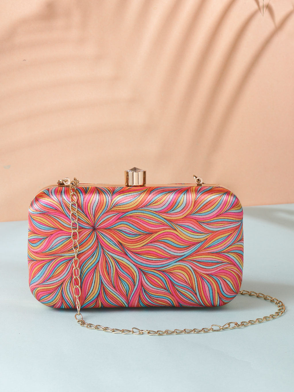 Stylish Printed Rectunglar Clutch Bag  For Women & Girls