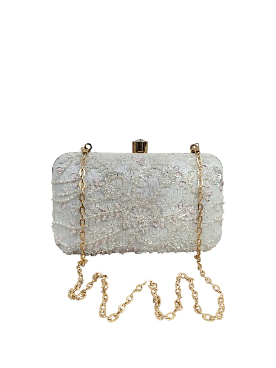 Swisni Luxury Hand-Embroidered Designer Clutch Bag | SWIS-4415