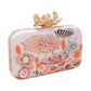 Eye catchy embellishment designer clutch