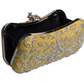 Designer Zardosi Shiny Yellow Clutch  for Women & Girls