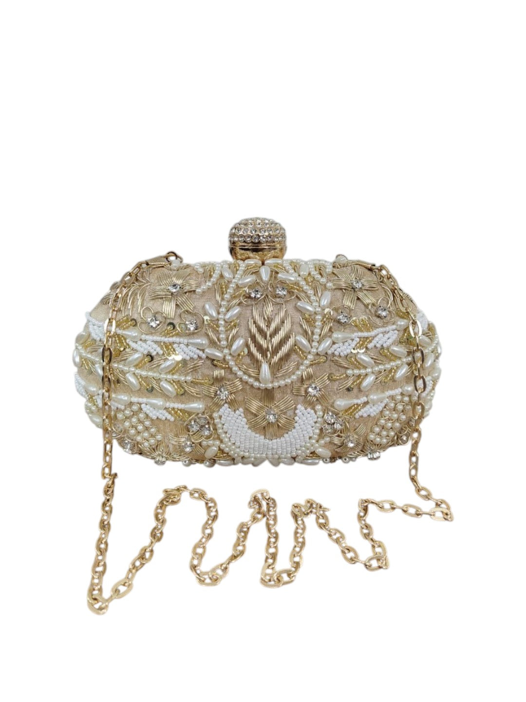 Swisni Luxury Hand-Embroidered Designer Clutch Bag | SWIS-4417