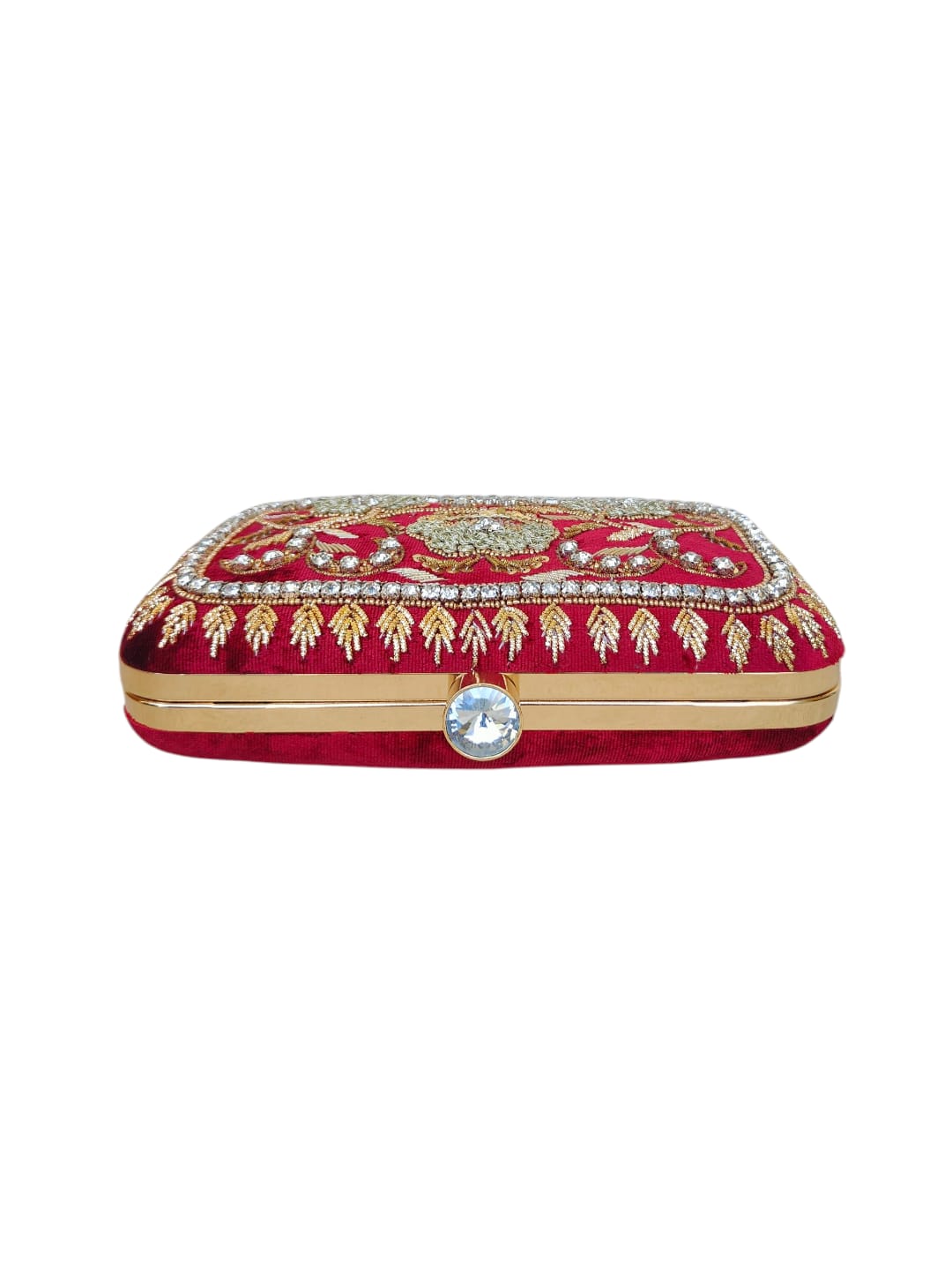 Swisni Luxury Hand-Embroidered Designer Clutch Bag | SWIS-4432