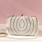 Pearl clutch bag rectangle shape