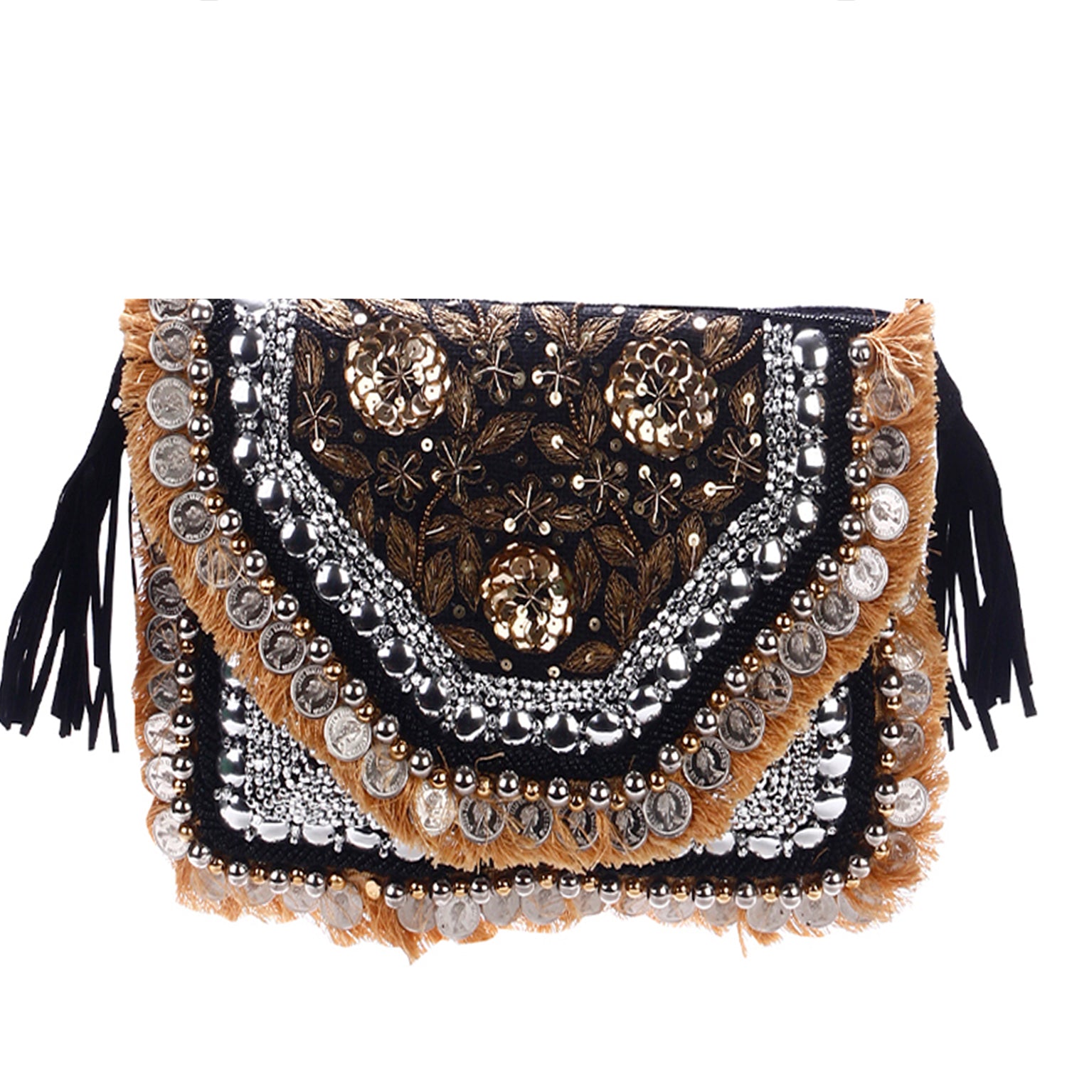 Celeste Pearl Mosaic Luxury Clutch – Handcrafted Statement Bag by SWISNI SKU-4675