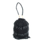 Black embroidered potli clutch bag