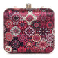 Printed clutch bag square shape