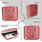 Printed floral design clutch bag