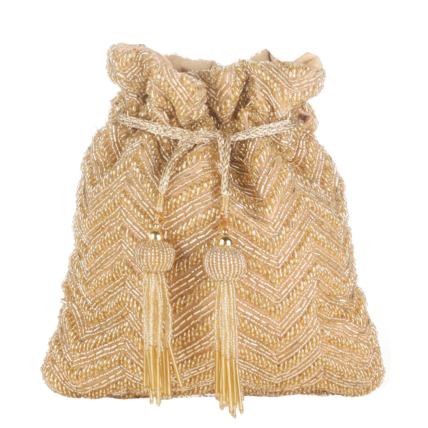 Swisni Luxury Hand-Embellished Wedding Potli Bag | SWIS-4352