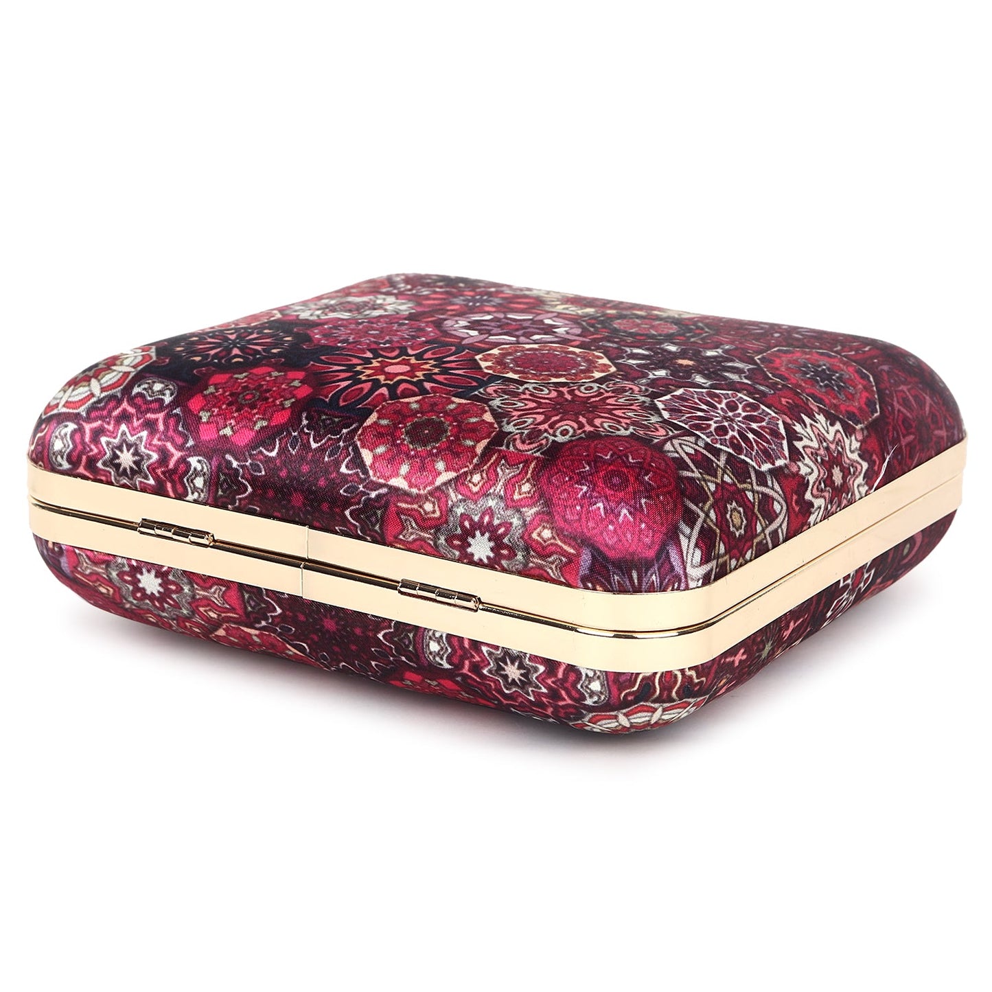 Printed clutch bag square shape