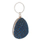 Elegant almond shape blue embelishmet clutch