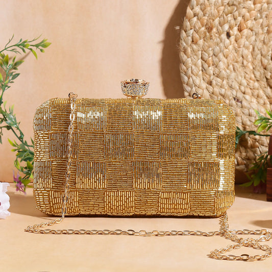 swisni gold clutch