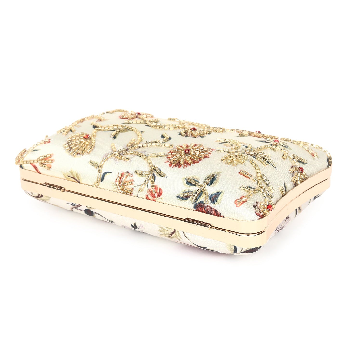 Printed embroidered clutch bag new design