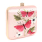 Printed butterfly clutch bag