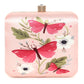 Printed butterfly clutch bag