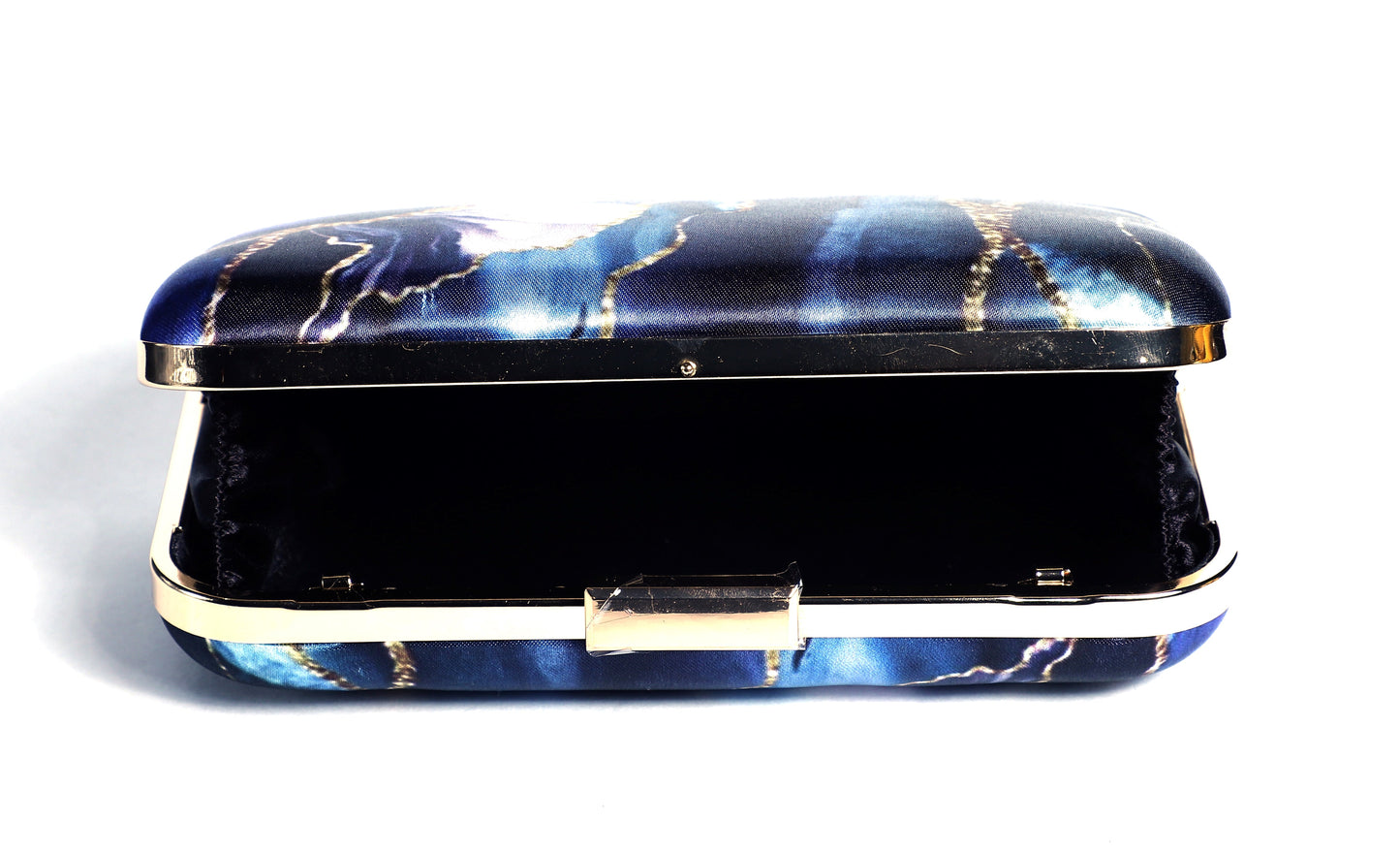 Abstract Printed Blue Clutch  for Women & Girls