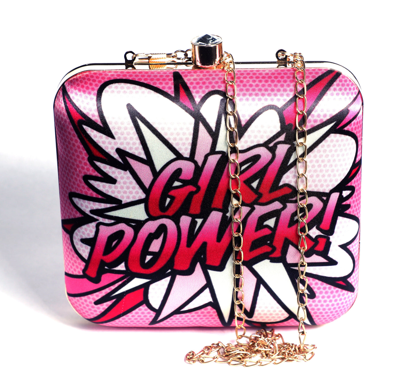 Girls Power Digital Printed Clutch for Women & Girls