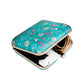 Floral green Print Square Box Clutch for Women & Girls