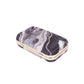 Black grey abstract printed clutch bag