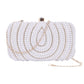 Pearl clutch bag rectangle shape