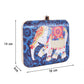 Elephant Satin Digital Print Square Box Clutch  for Women & Girls