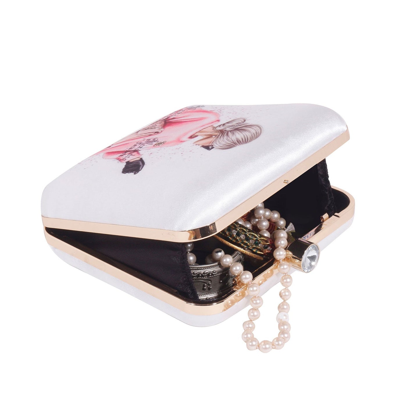 Stylish Printed Box Casual Clutch Bag  For Women & Girls