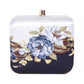 Printed floral clutch bag