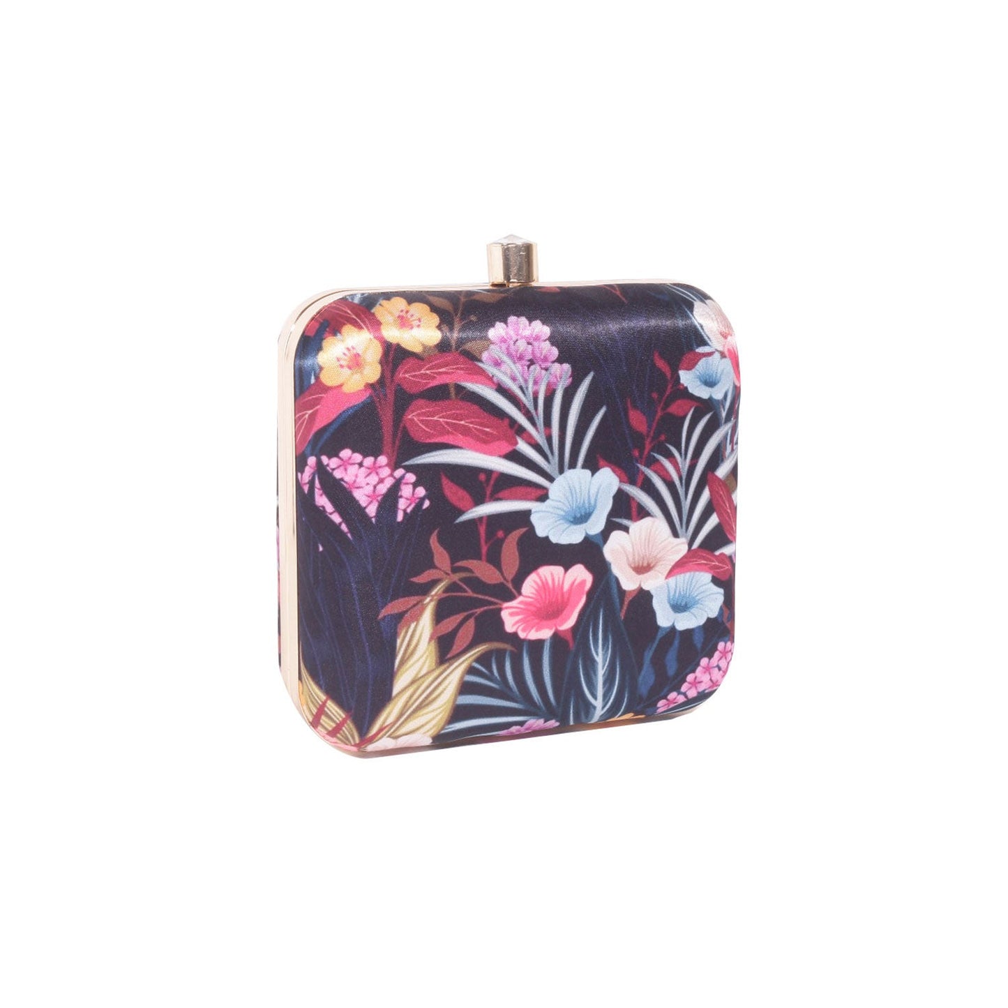 Flowery printed Box Clutch Bag  For Women & Girls