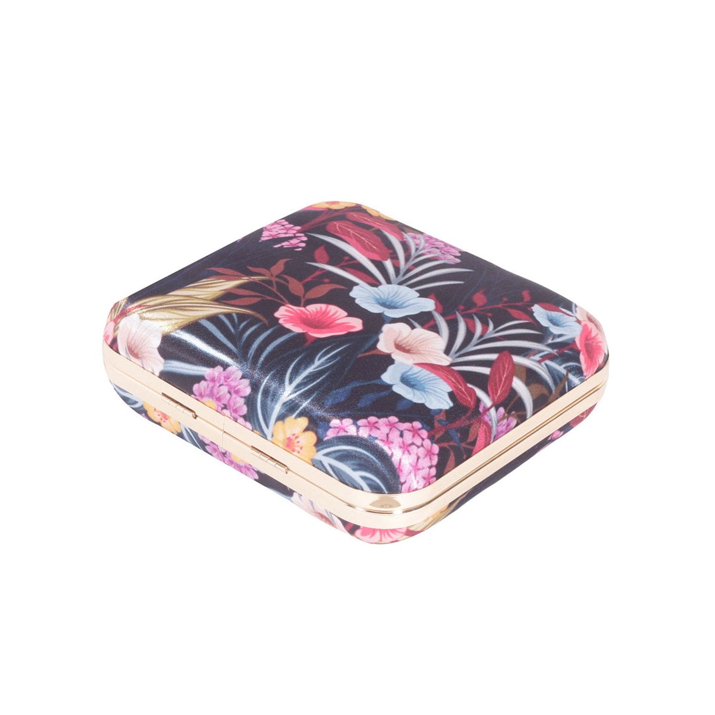 Flowery printed Box Clutch Bag  For Women & Girls