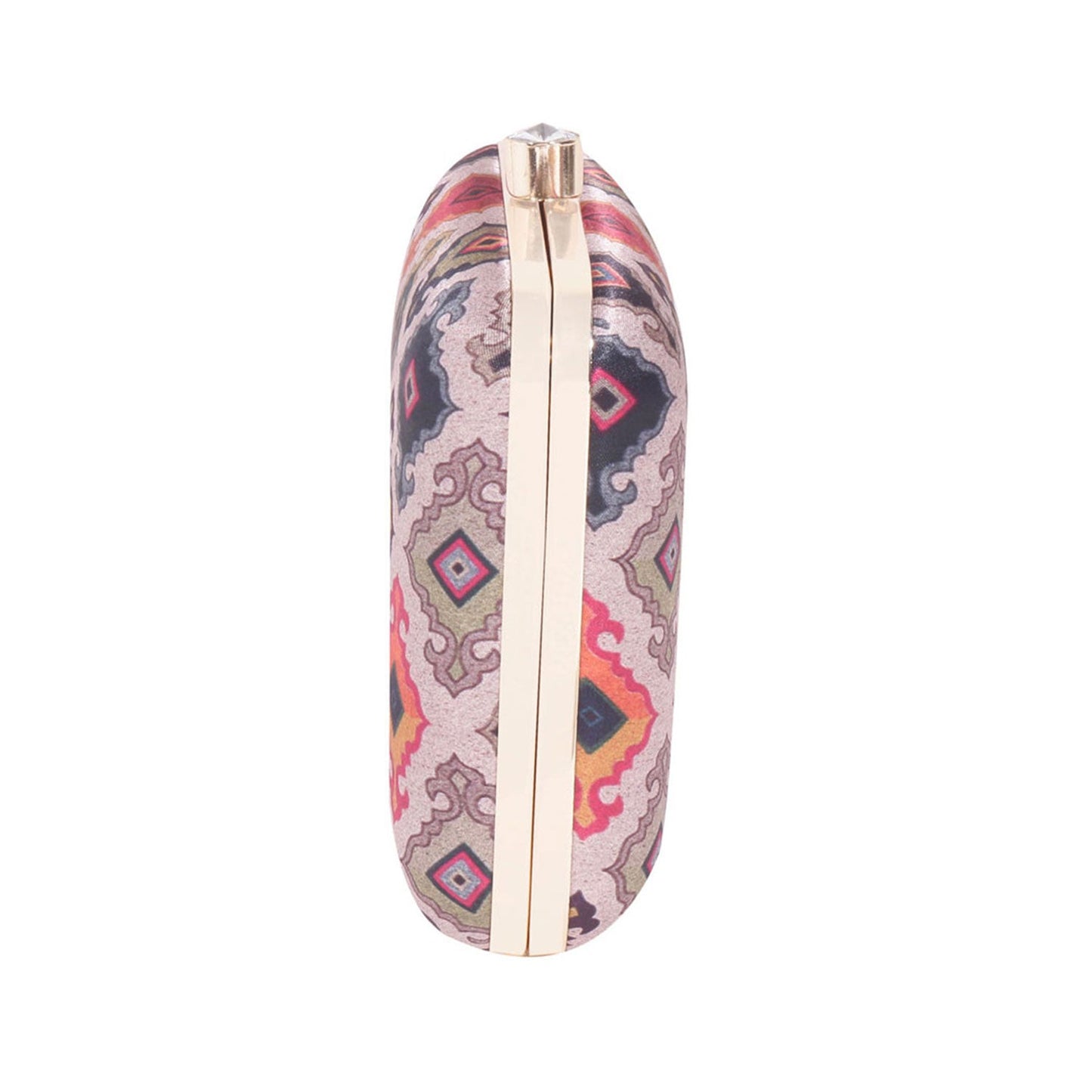 Tropical Satin Digital Print Sqaure Box Clutch  for Women & Girls