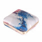 Abstract Satin Print Square Box Clutch  for Women & Girls