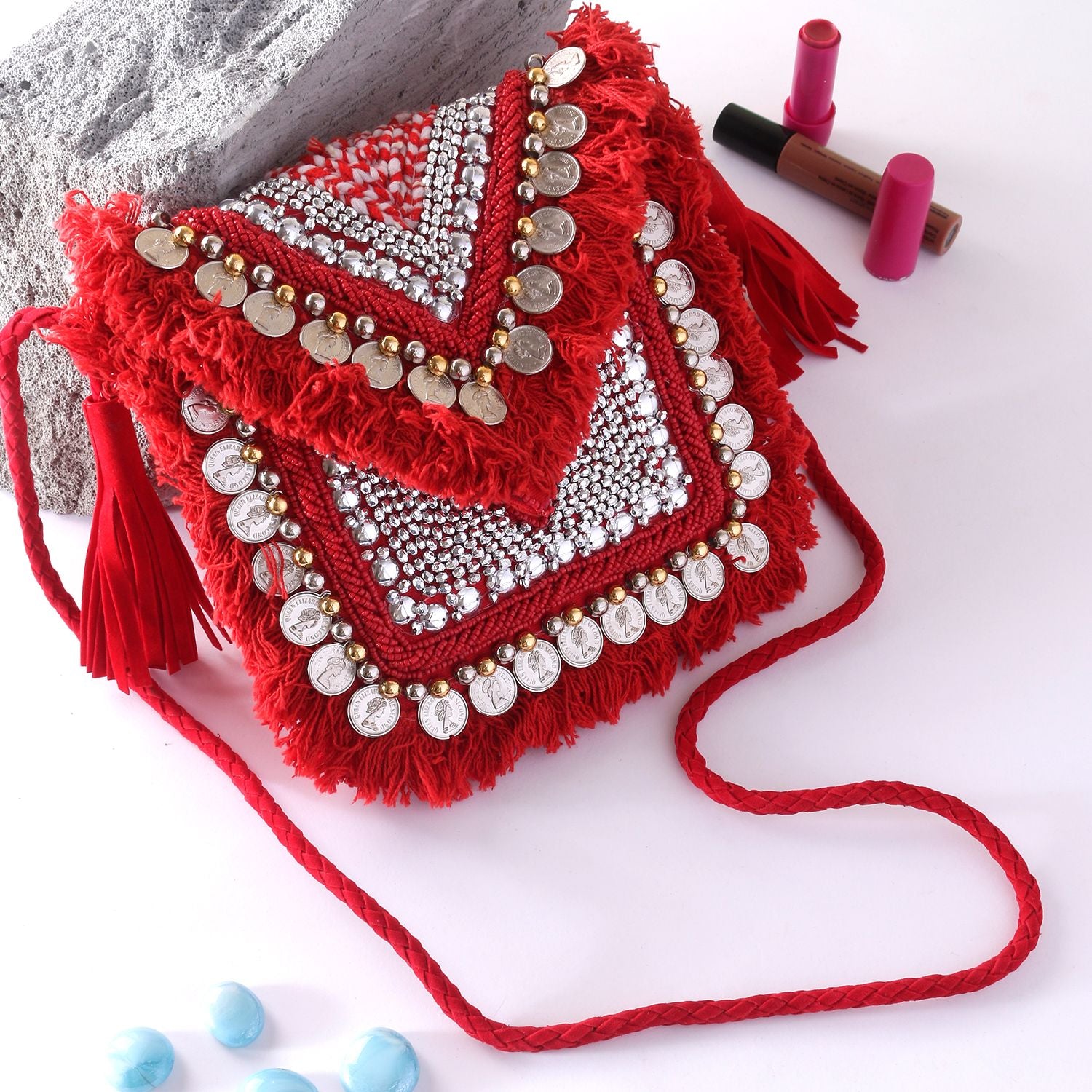 Swisni Banjara Boho Bag - SWIS-1013 - Detail View 6