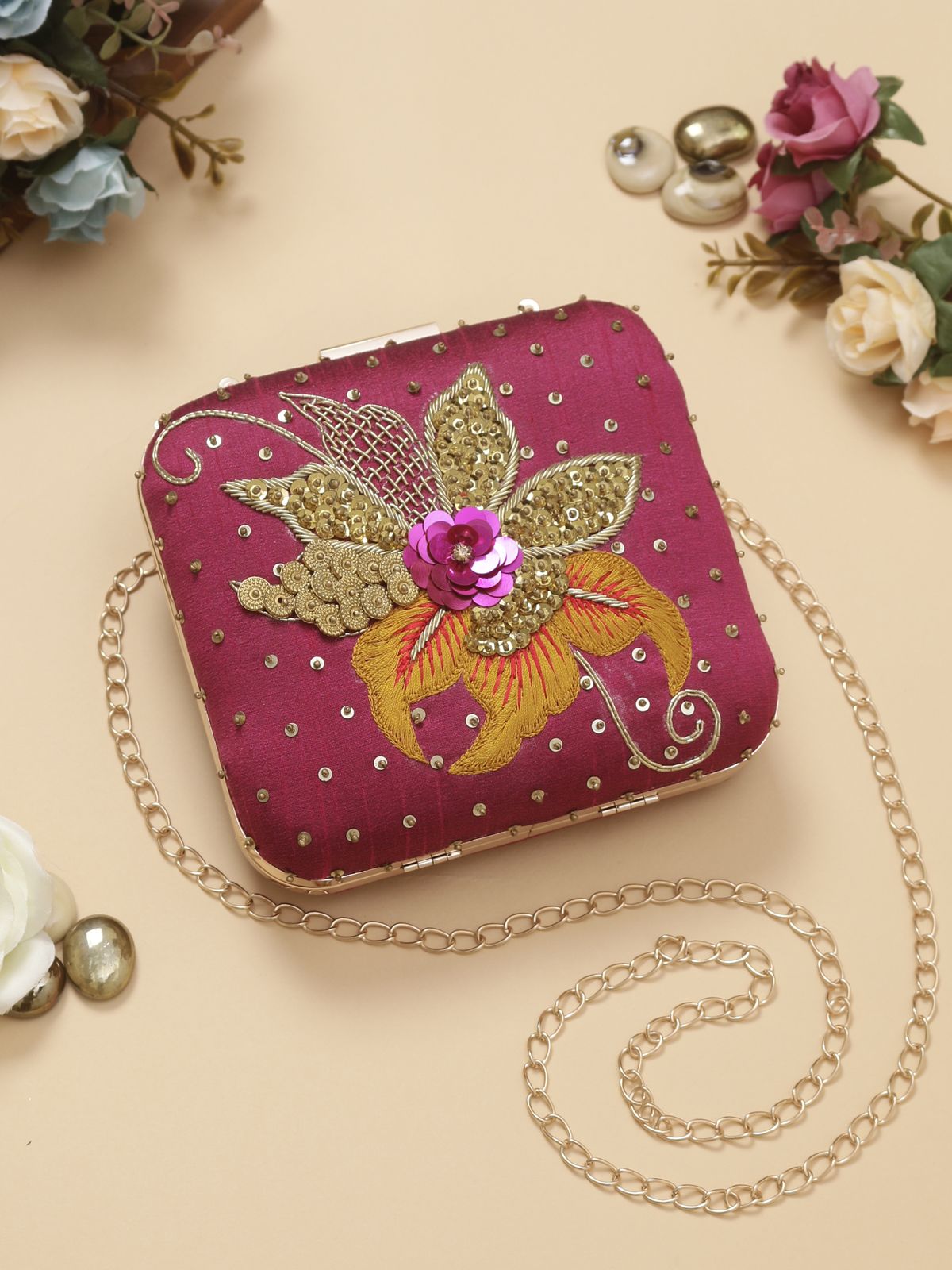 Swisni Embroidered Clutches - SWIS-1016 - Detail View 16