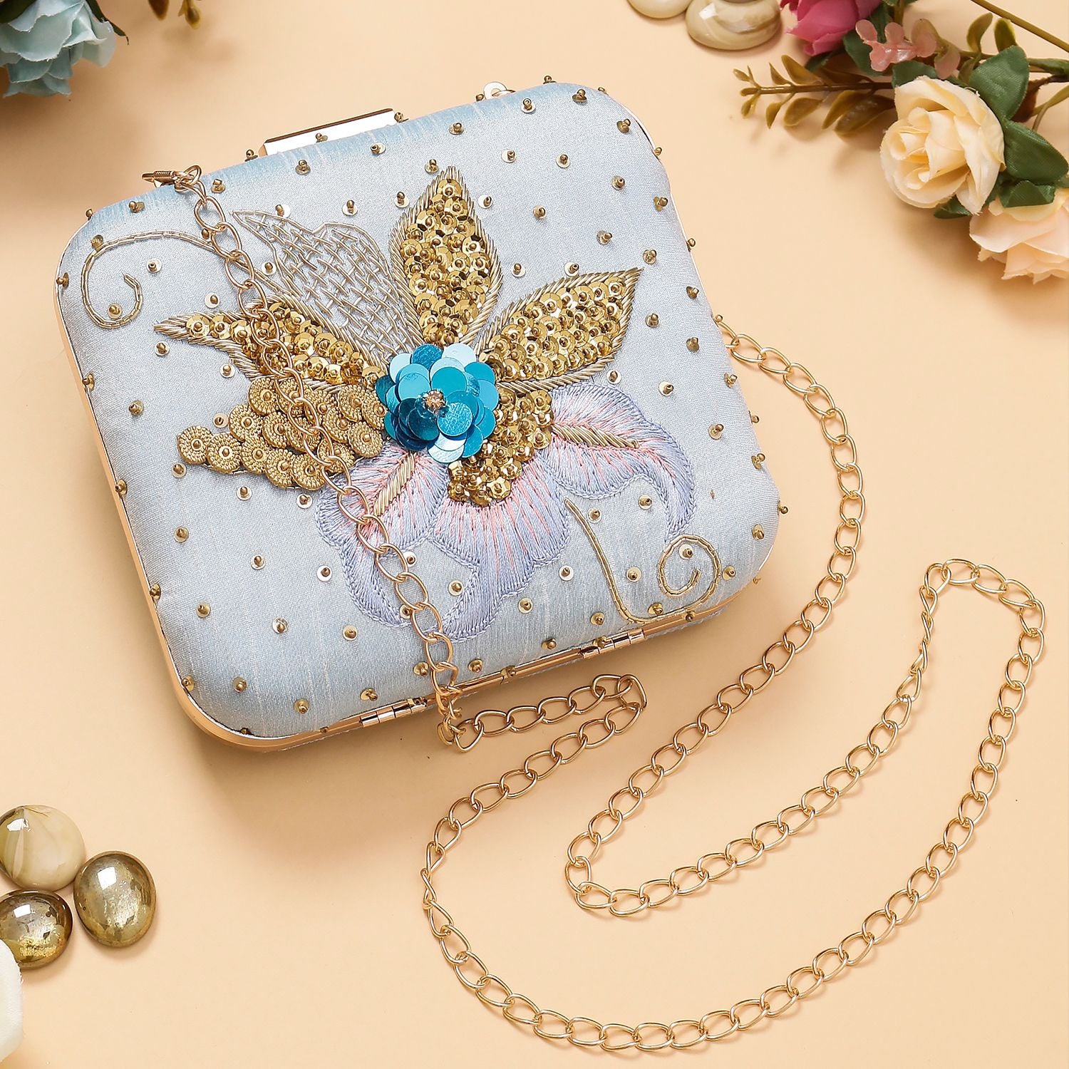 Swisni Embroidered Clutches - SWIS-1017 - Detail View 14
