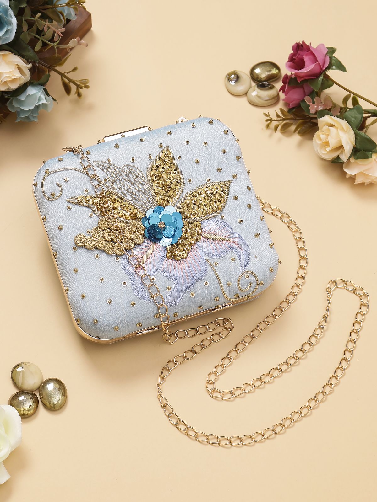 Swisni Embroidered Clutches - SWIS-1017 - Detail View 8