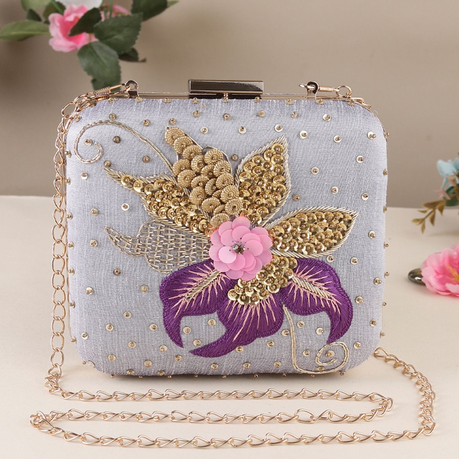 Swisni Embroidered Clutches - SWIS-1028 - Detail View 8