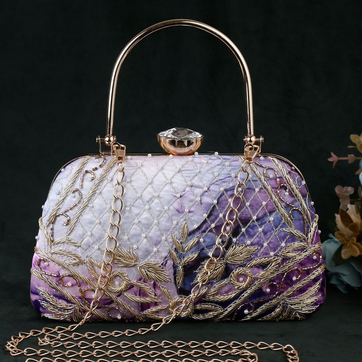 Swisni Embroidered Clutches - SWIS-1032 - Detail View 7