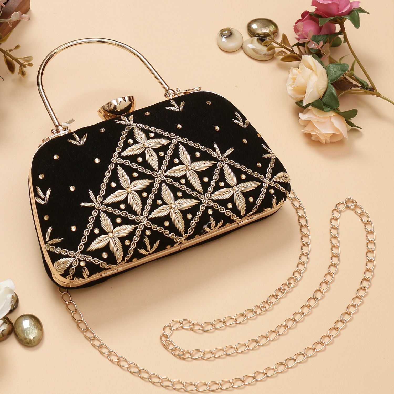 Swisni Embroidered Clutches - SWIS-1033 - Detail View 2